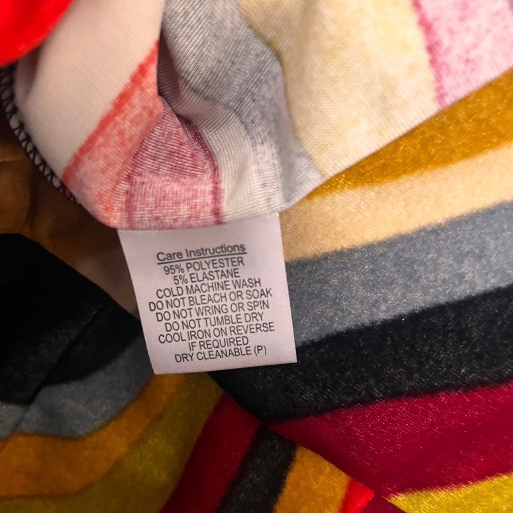Dangerfield Multicolor Wavy Stripe Fitted Maxi Dress NWOT - Picture 7 of 9